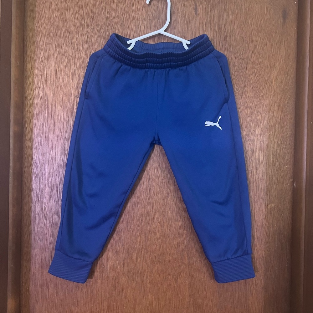 Puma Boys Navy Blue Sweatpants - Size 4T